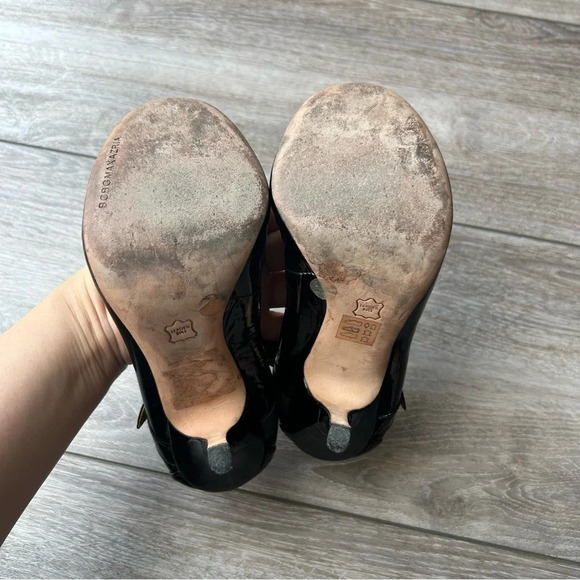 BCBGMAXAZRIA Black Patent Leather Mary Jane Ballet Heels - Picture 14 of 16